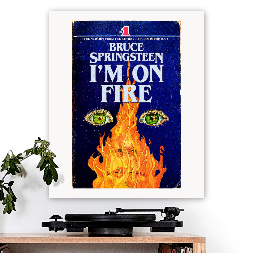Bruce Springsteen-inspired 'I'm on Fire' Art Print