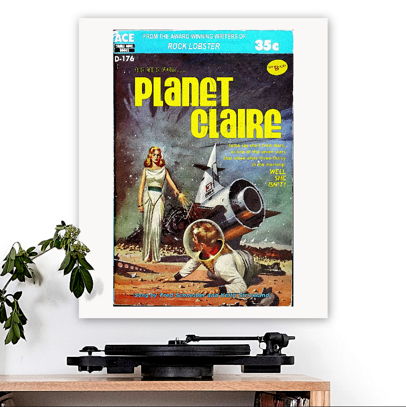 B-52s-inspired 'Planet Claire' Art Print