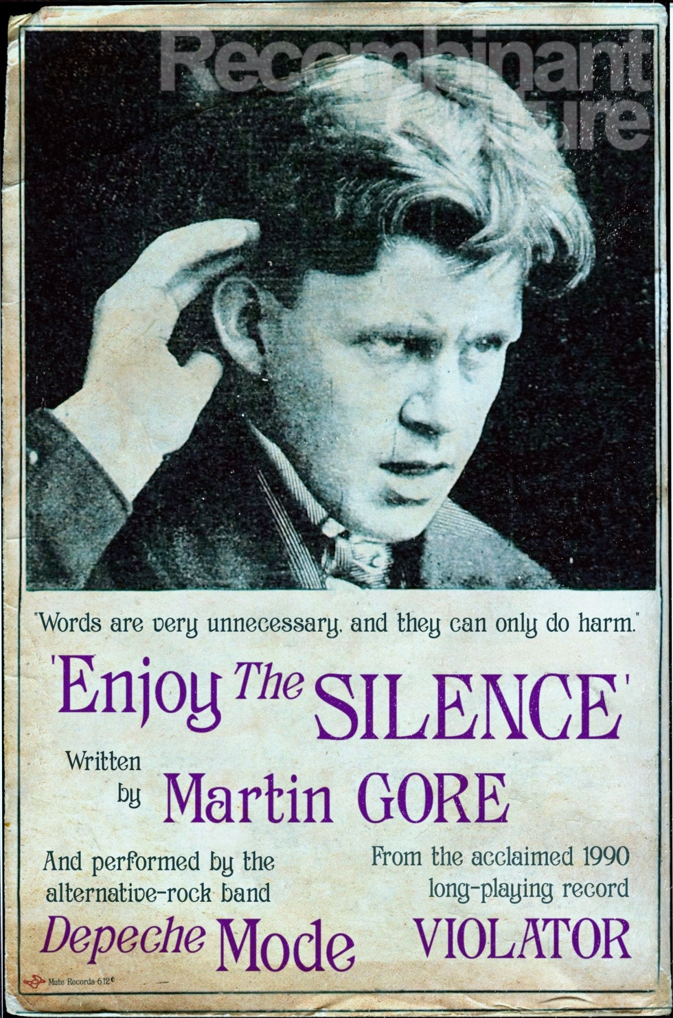 Depeche Mode 'Enjoy The Silence' Art Print - RecombinantCulture
