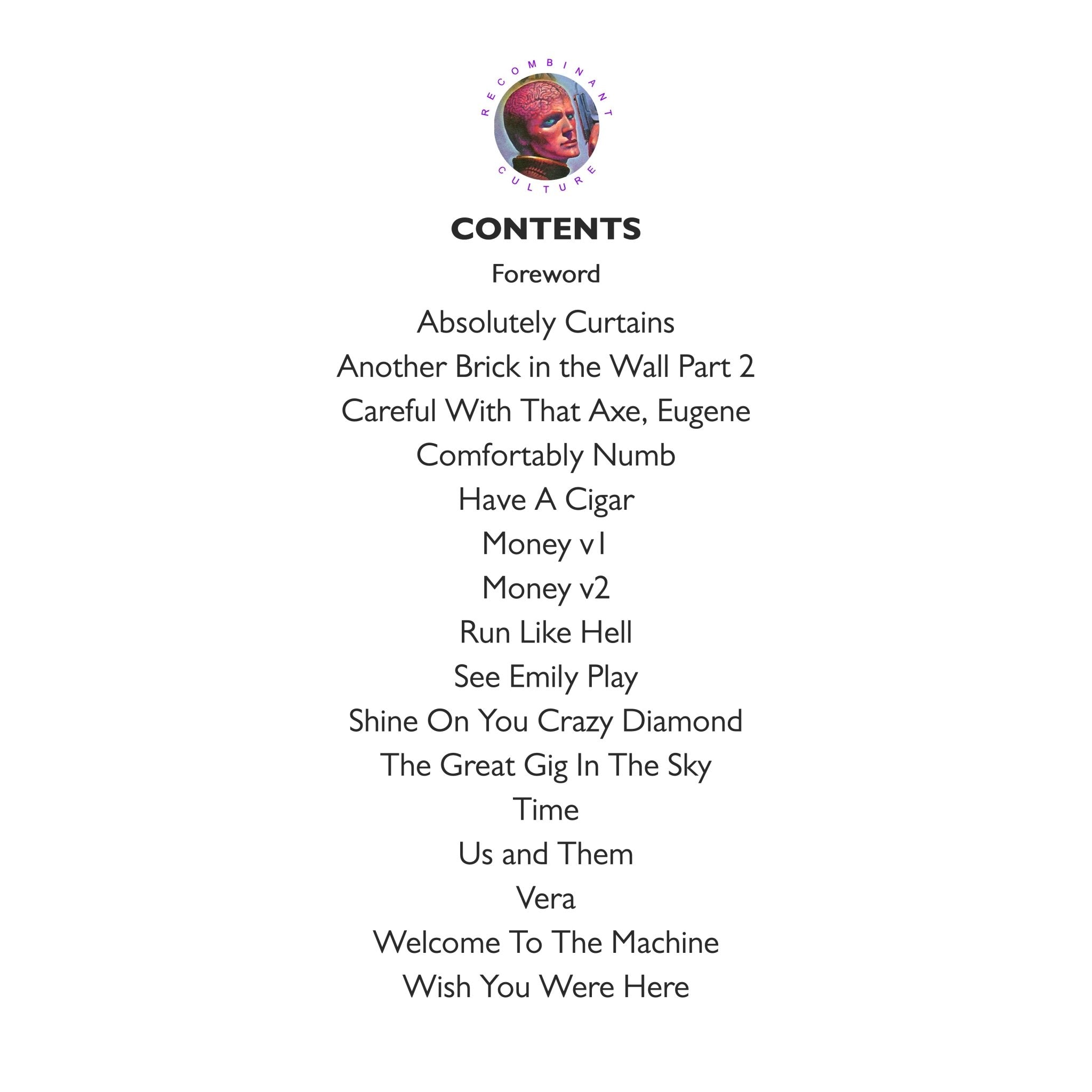 Pink Floyd-Inspired Art Book: Collected Song Title Mashups - RecombinantCulture