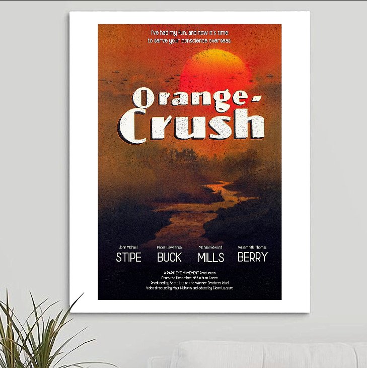 R.E.M. 'Orange Crush' v1 Art Print - RecombinantCulture
