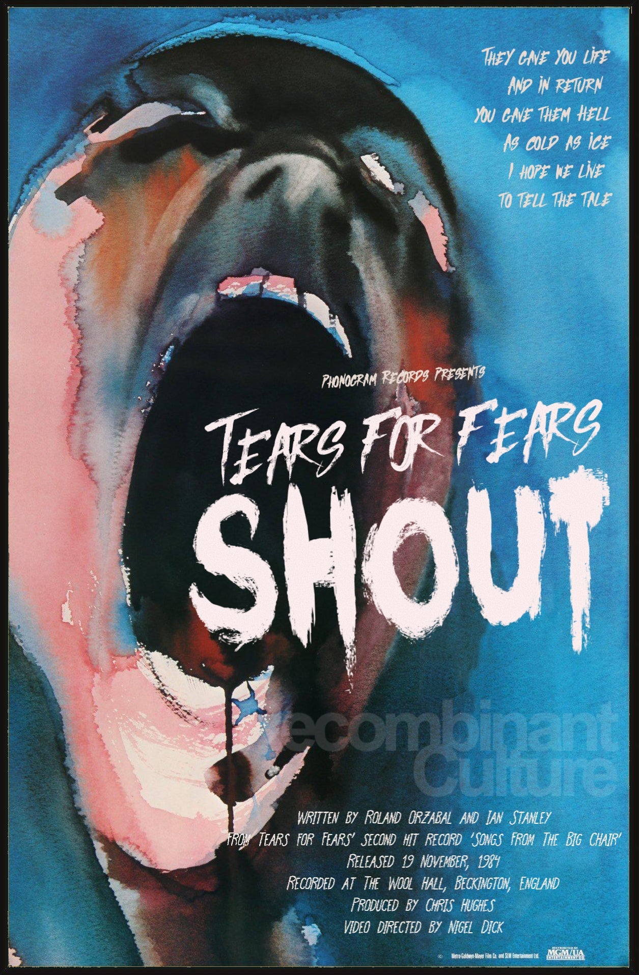 Tears for Fears 'Shout' v1 Art Print - RecombinantCulture