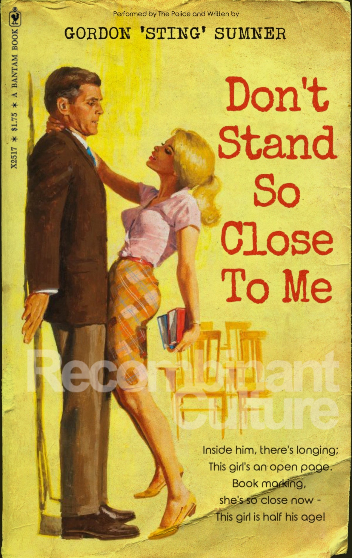 The Police 'Don't Stand So Close To Me' Art Print - RecombinantCulture