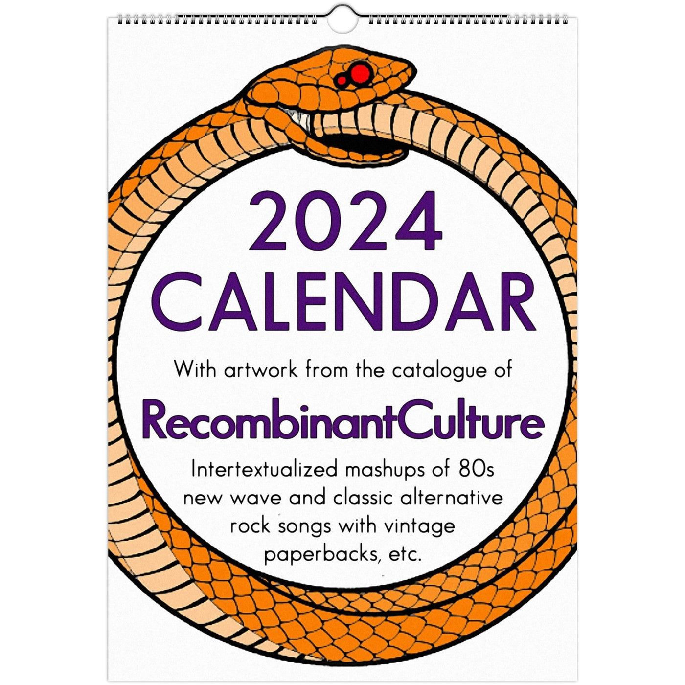 2024 Large-Scale Calendar by RecombinantCulture (USA/Canada) - RecombinantCulture