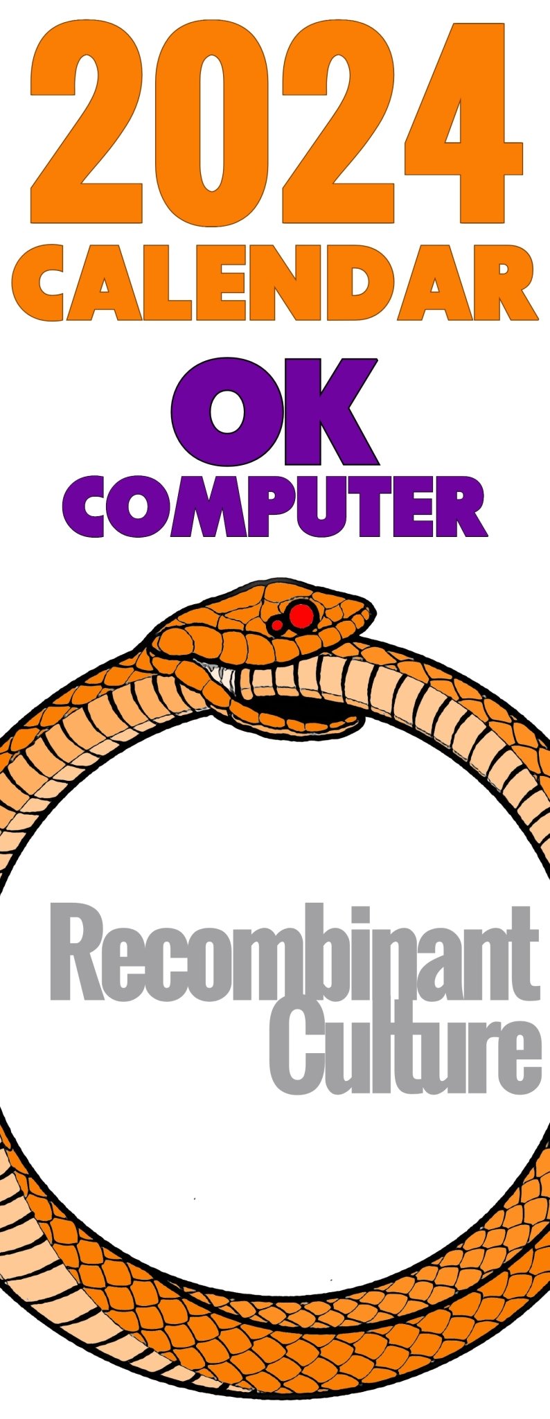 2024 OK Computer Wall Calendar - RecombinantCulture