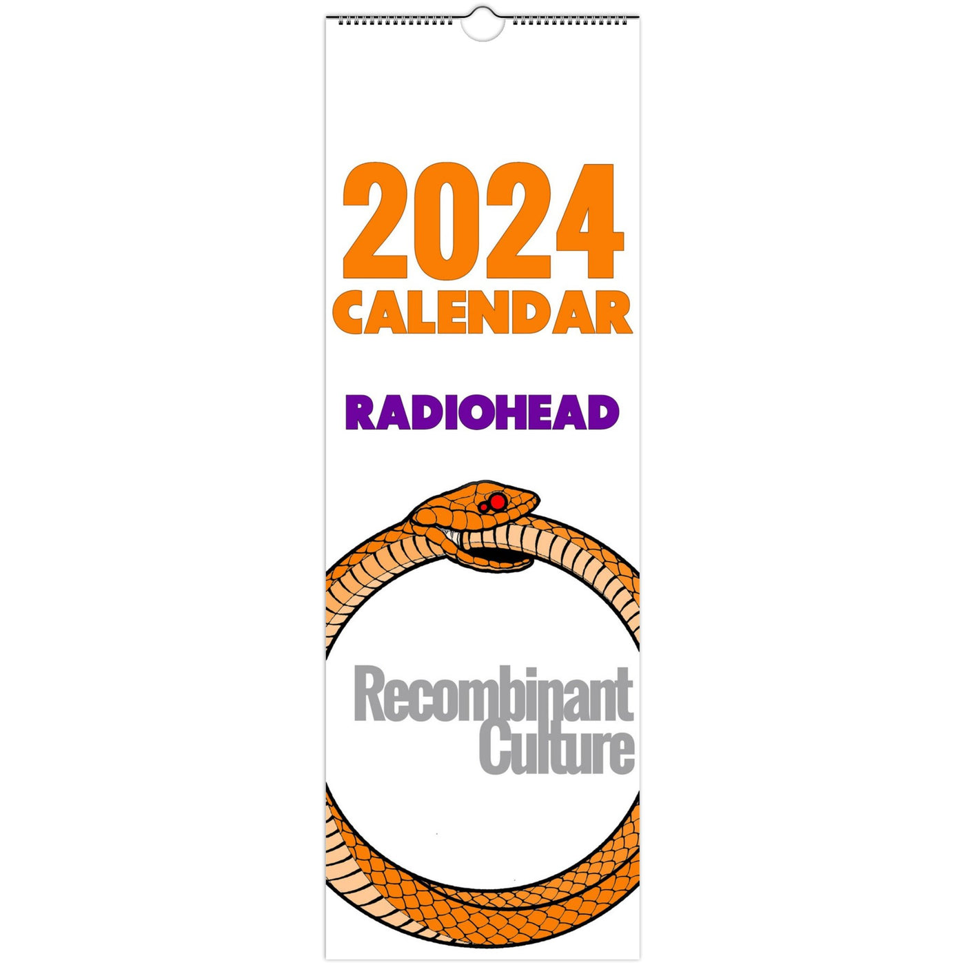 2024 Radiohead-inspired Wall Calendar - RecombinantCulture