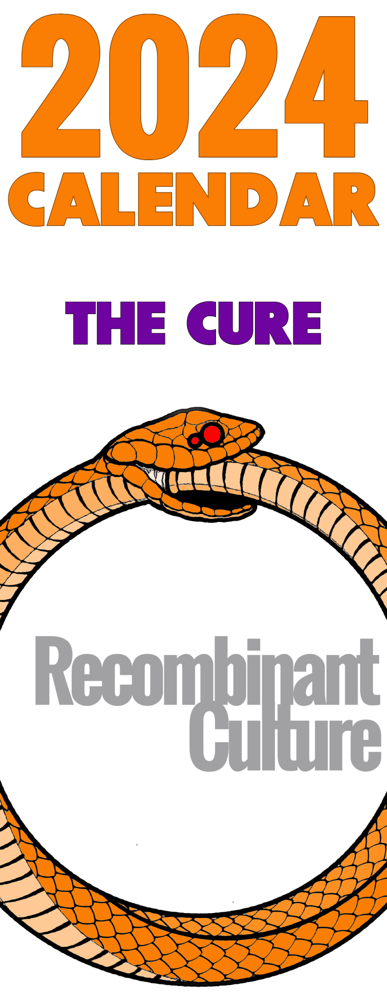 2024 The Cure Wall Calendar - RecombinantCulture