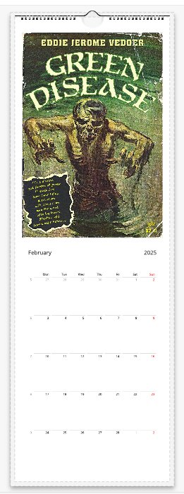 2025 90s Grunge Wall Calendar - RecombinantCulture