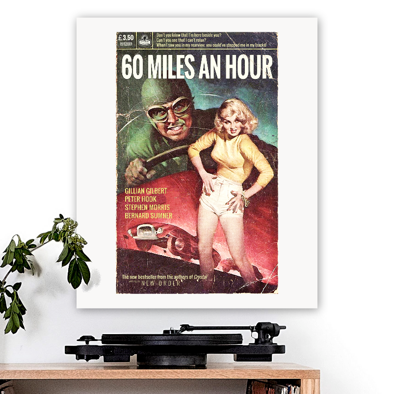 New Order-inspired '60 Miles an Hour' Art Print