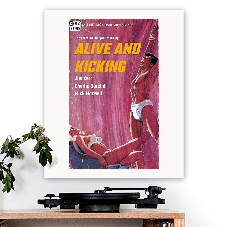 Simple Minds-inspired 'Alive and Kicking' Art Print