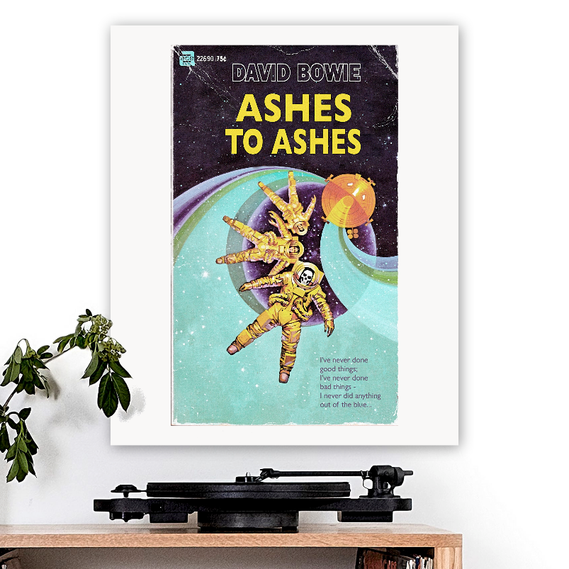 David Bowie-inspired 'Ashes to Ashes' Art Print