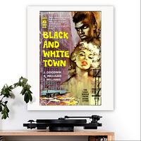 Doves-inspired 'Black and White Town' Art Print