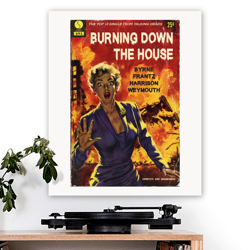 Talking Heads-inspired 'Burning Down The House' Art Print