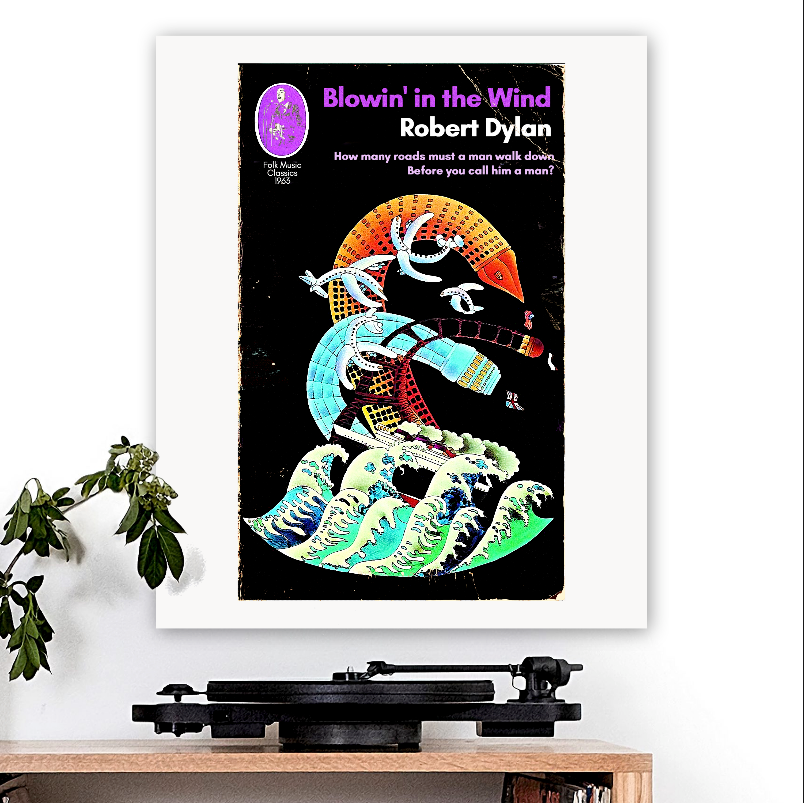 Bob Dylan-inspired 'Blowin In The Wind' Art Print