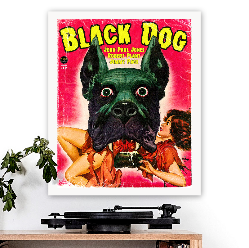 Led Zeppelin-inspired 'Black Dog' Art Print