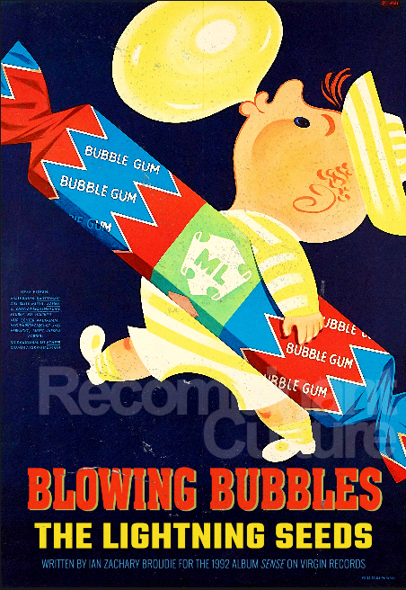 The Lightning Seeds-inspired 'Blowing Bubbles' Song Poster