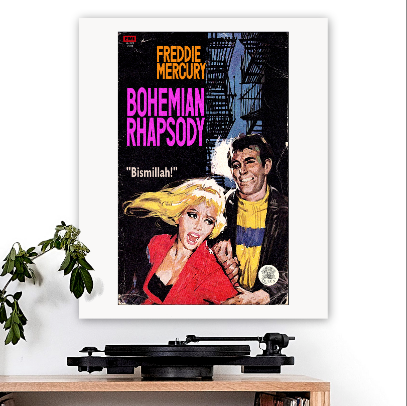 Queen-inspired 'Bohemian Rhapsody' v1 Art Print