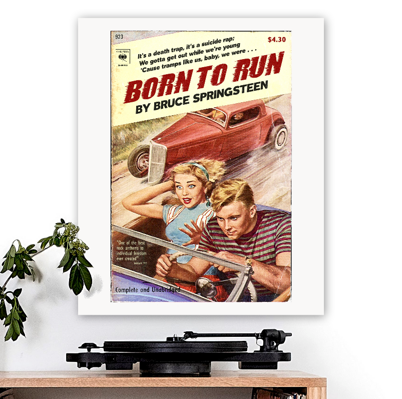 Bruce Springsteen-inspired 'Born to Run' Art Print