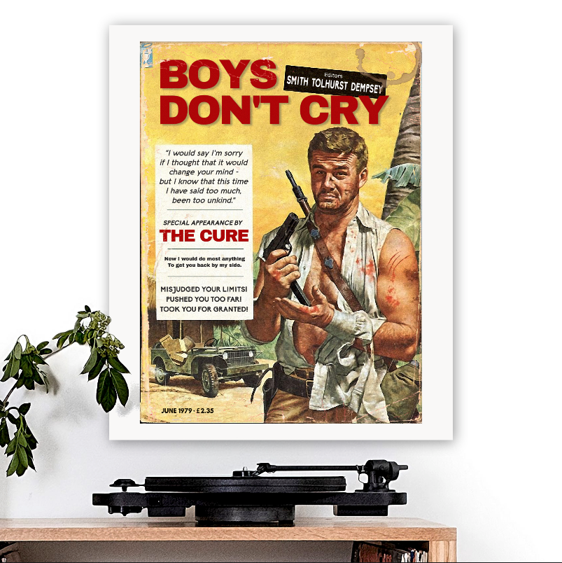 The Cure-inspired 'Boys Don't Cry' Art Print