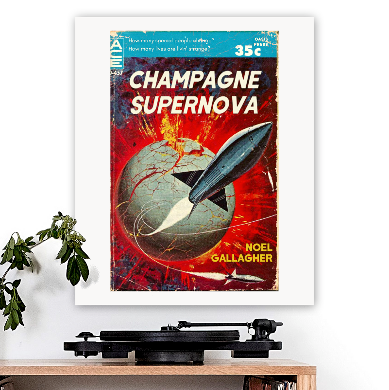 Oasis-inspired 'Champagne Supernova' Art Print