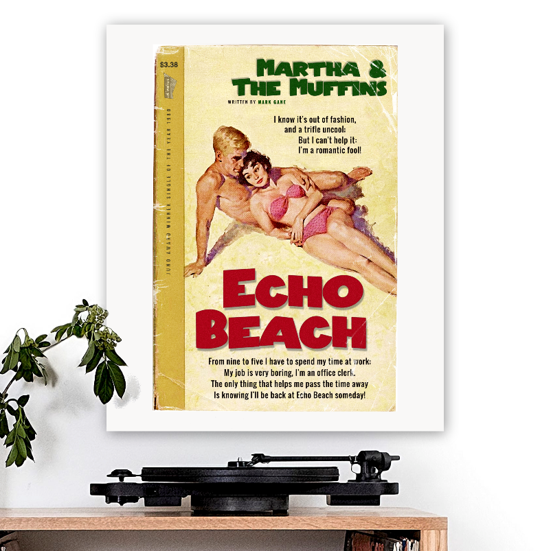 Martha & the Muffins-inspired 'Echo Beach' Art Print