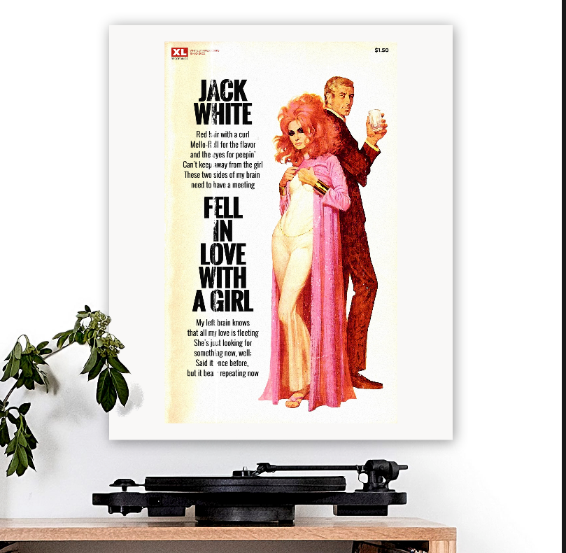 The White Stripes-inspired 'Fell In Love With A Girl' Art Print
