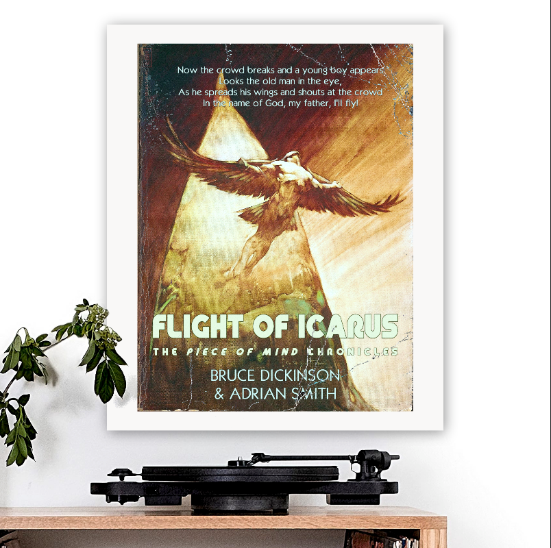 Iron Maiden-inspired 'Flight of Icarus' Art Print