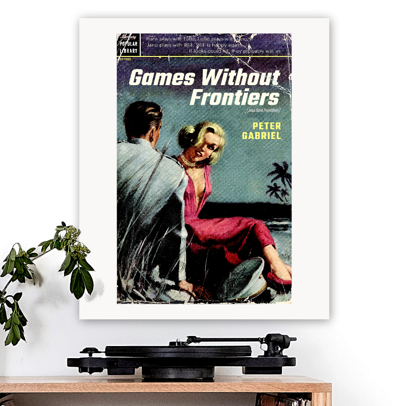 Peter Gabriel-inspired 'Games Without Frontiers' Art Print
