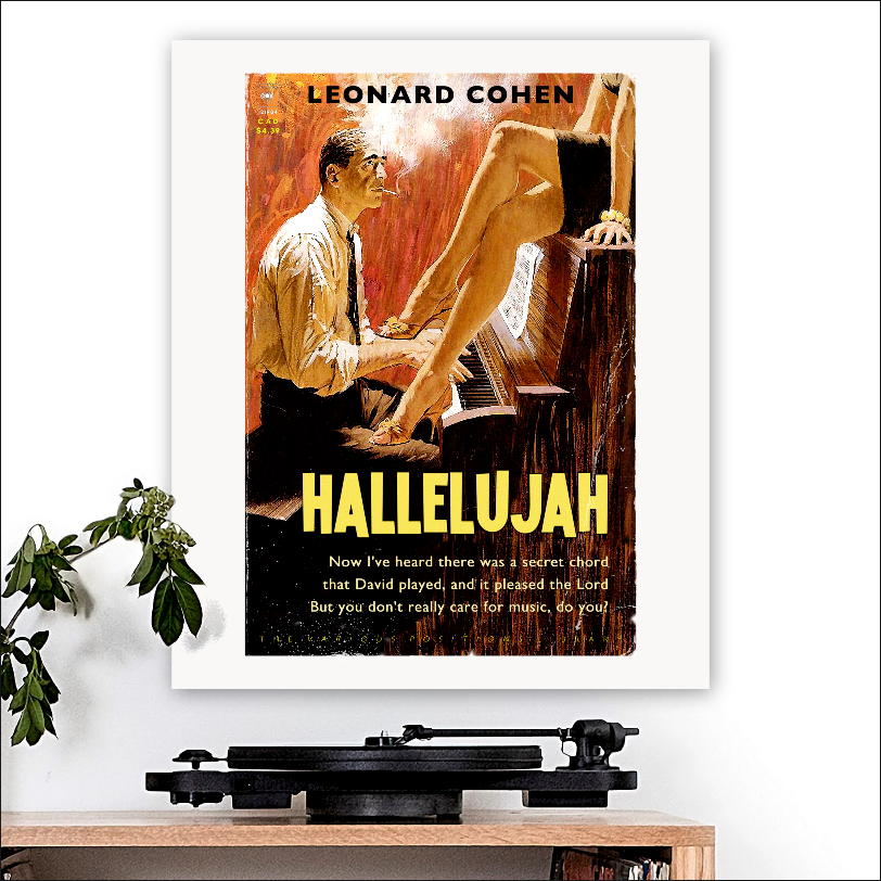 Leonard Cohen-inspired 'Hallelujah' Art Print