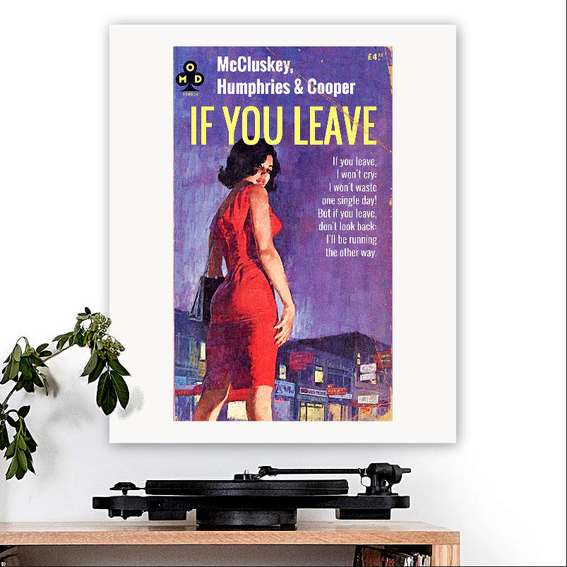 OMD Orchestral Manoeuvers in the Dark-inspired 'If You Leave' Art Print