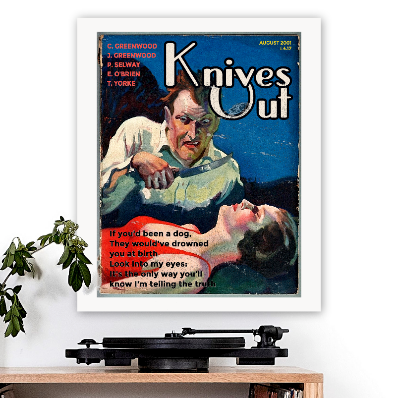 Radiohead-inspired 'Knives Out' Art Print