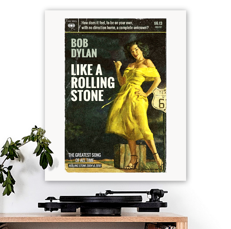 Bob Dylan-inspired 'Like A Rolling Stone' Art Print