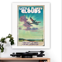 The Orb-inspired 'Little Fluffy Clouds' Art Print