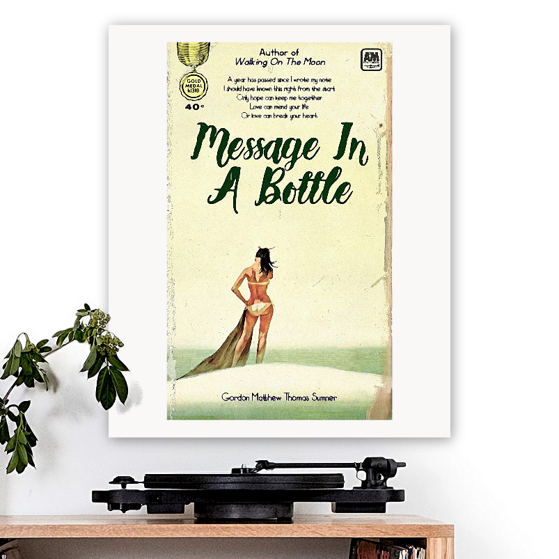 The Police-inspired 'Message In A Bottle' Art Print