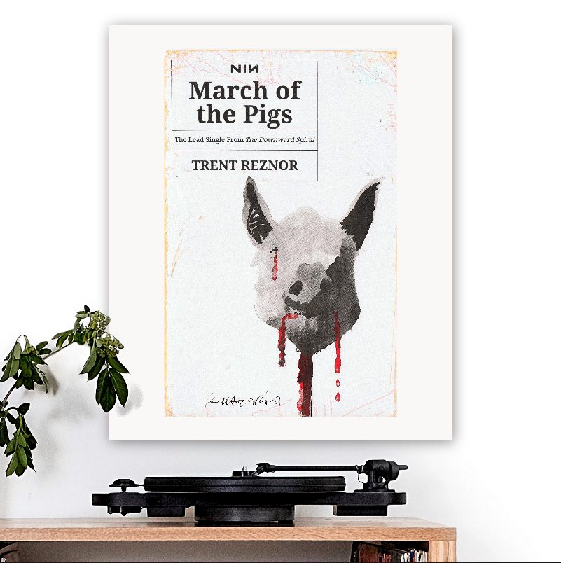 Nine Inch Nails NIN-inspired 'March of The Pigs' Art Print