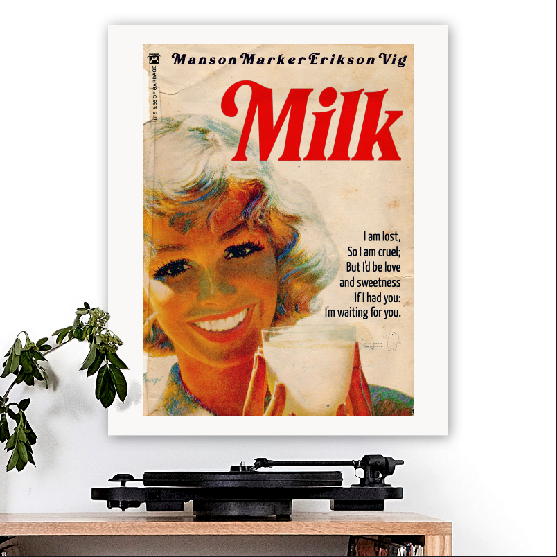 Garbage-inspired 'Milk' Art Print