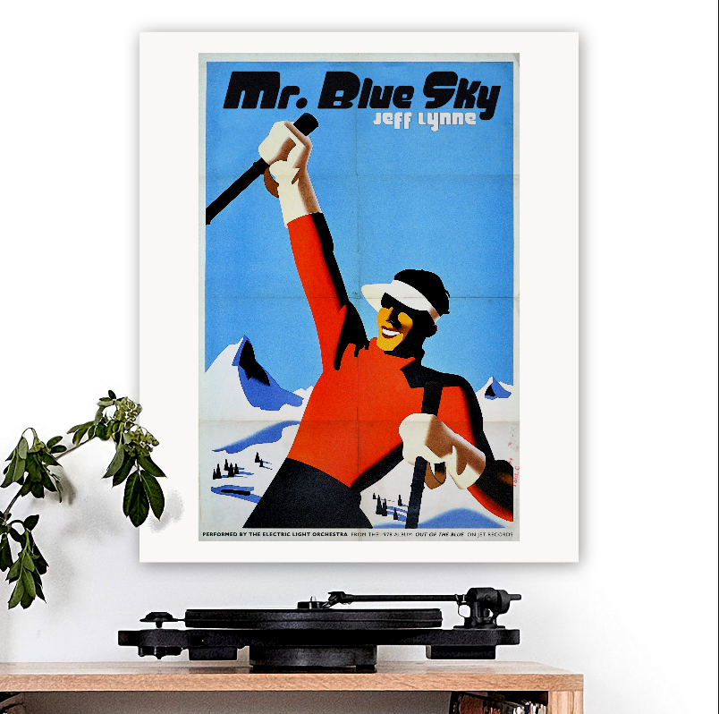 ELO-inspired 'Mr Blue Sky' Art Print