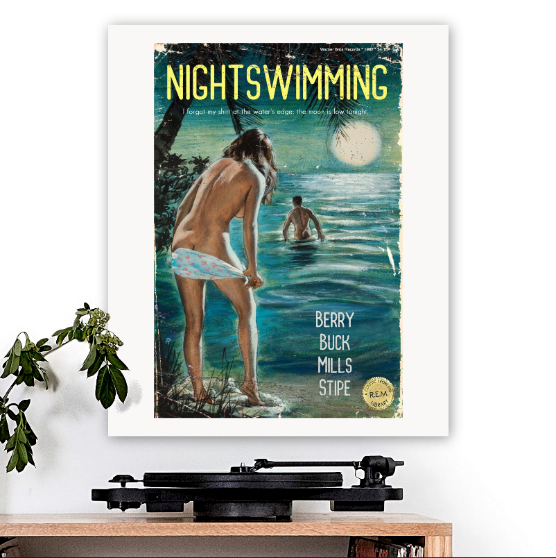 R.E.M.-inspired 'Nightswimming' Art Print