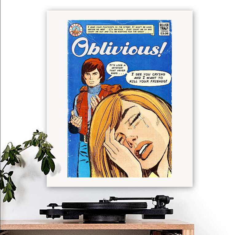 Aztec Camera-inspired 'Oblivious' Art Print
