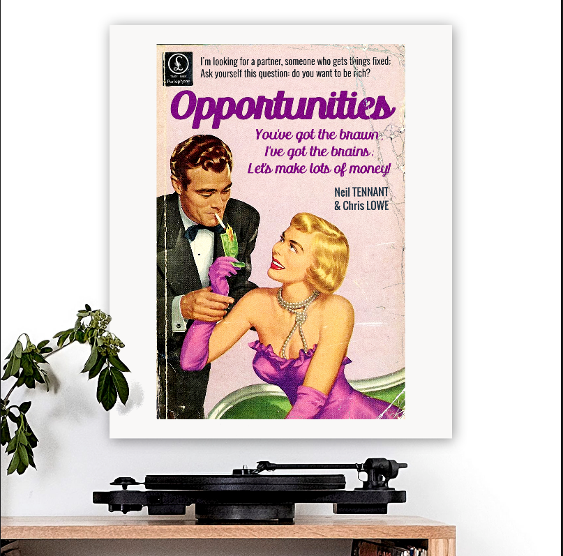 Pet Shop Boys-inspired 'Opportunities' v1 Art Print