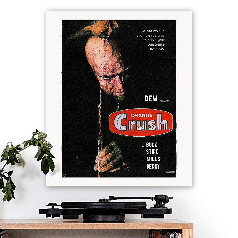 R.E.M.-inspired 'Orange Crush' v2 Art Print