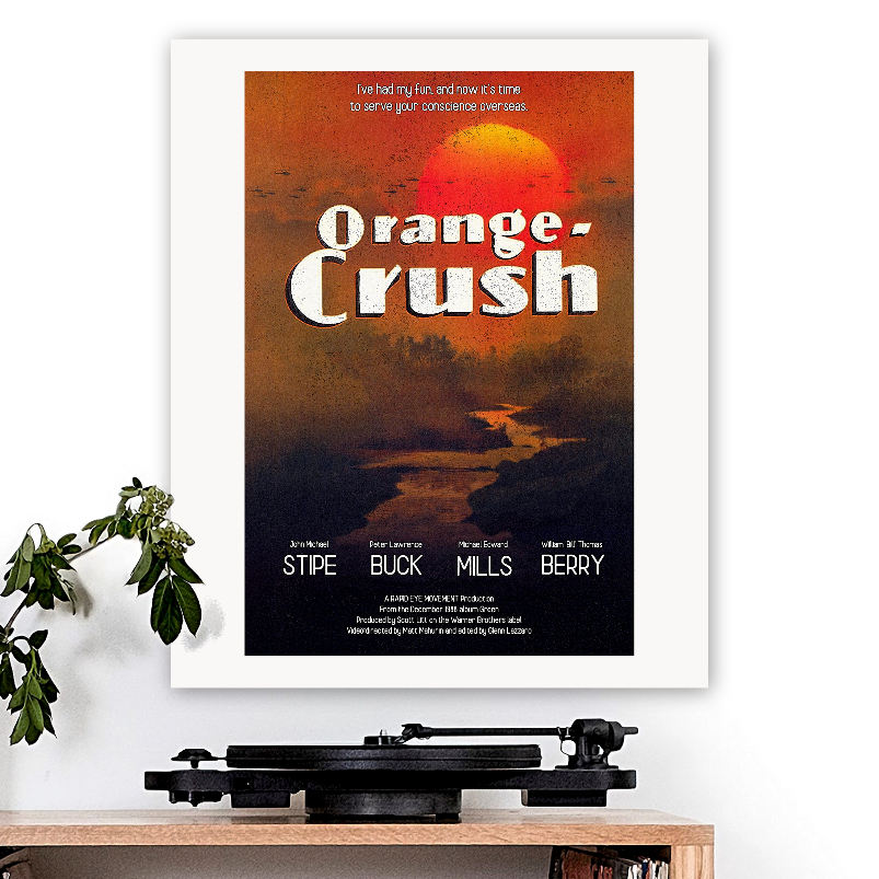 R.E.M.-inspired 'Orange Crush' v1 Art Print