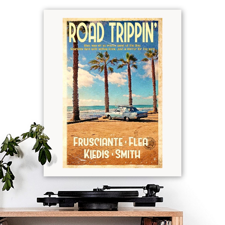 Red Hot Chili Peppers-inspired 'Road Trippin' Art Print