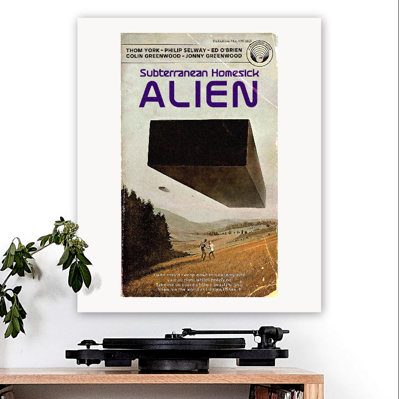 Radiohead-inspired 'Subterranean Homesick Alien' Art Print