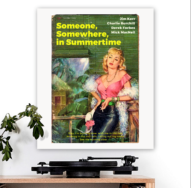 Simple Minds-inspired 'Someone Somewhere in Summertime' Art Print