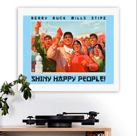 R.E.M.-inspired 'Shiny Happy People' Art Print