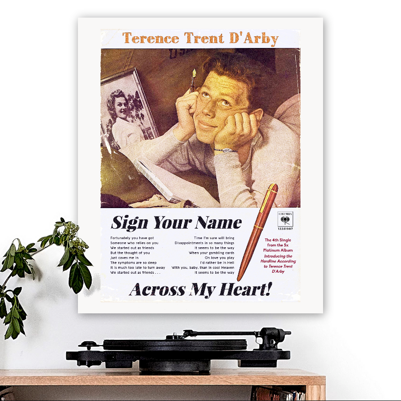Terence Trent D'Arby-inspired 'Sign Your Name' Art Print