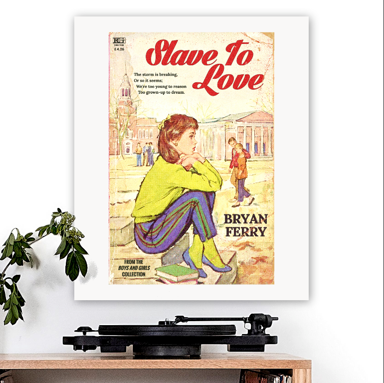 Roxy Music-inspired 'Slave To Love' v2 Art Print