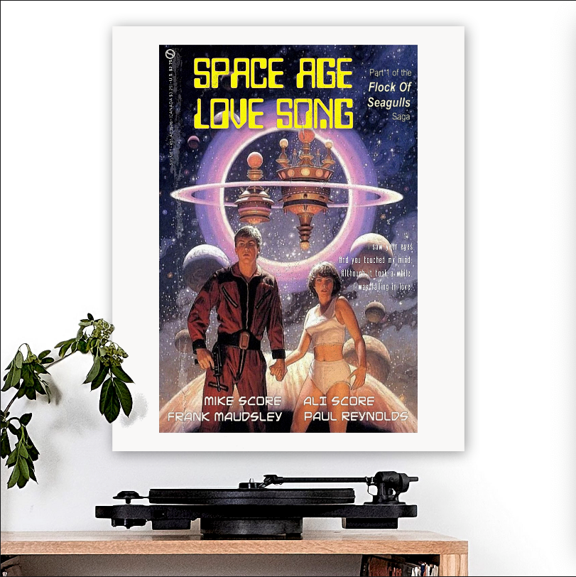 A Flock of Seagulls-inspired 'Space Age Love Song' v1 Art Print