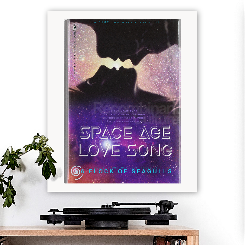 A Flock of Seagulls-inspired 'Space Age Love Song' v2 Art Print